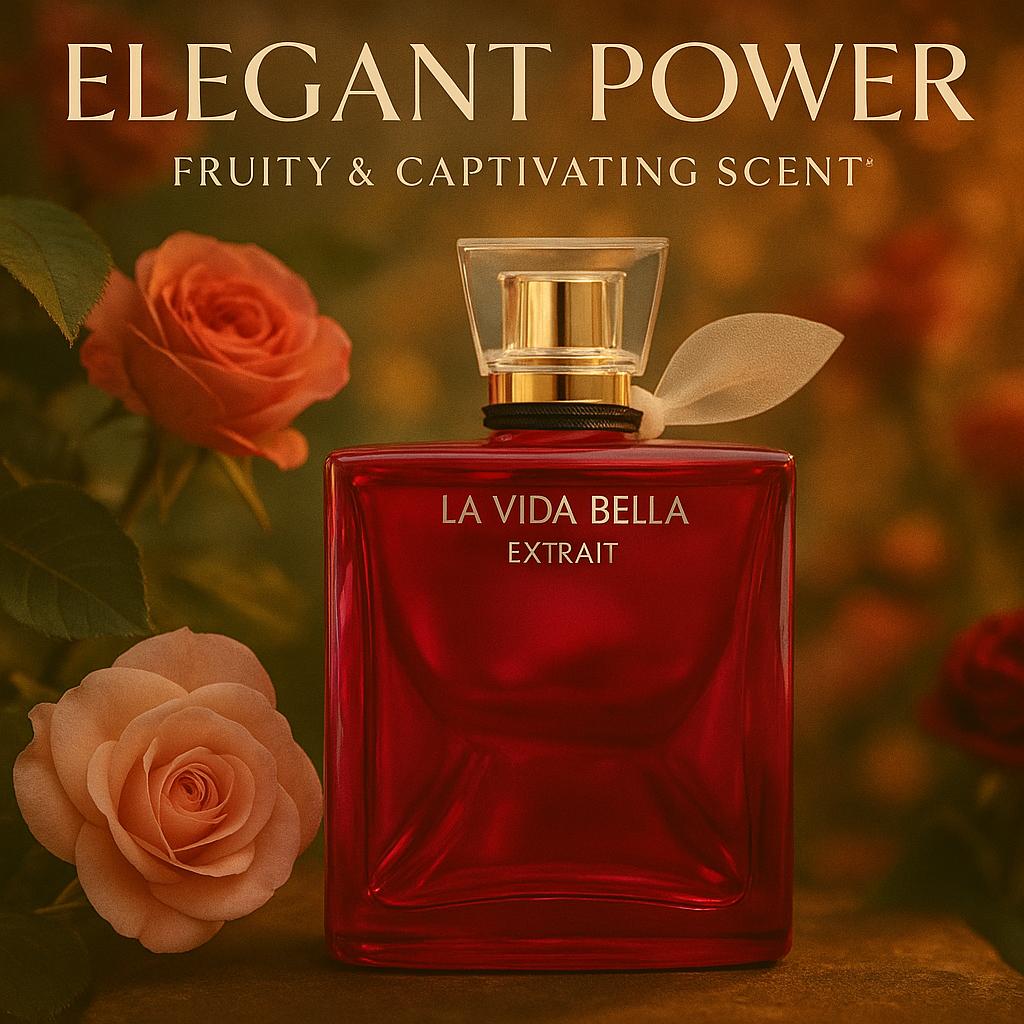 La Vida Bella Extrait - Sweet Floral Perfume for Women | Long Lasting 3.4oz