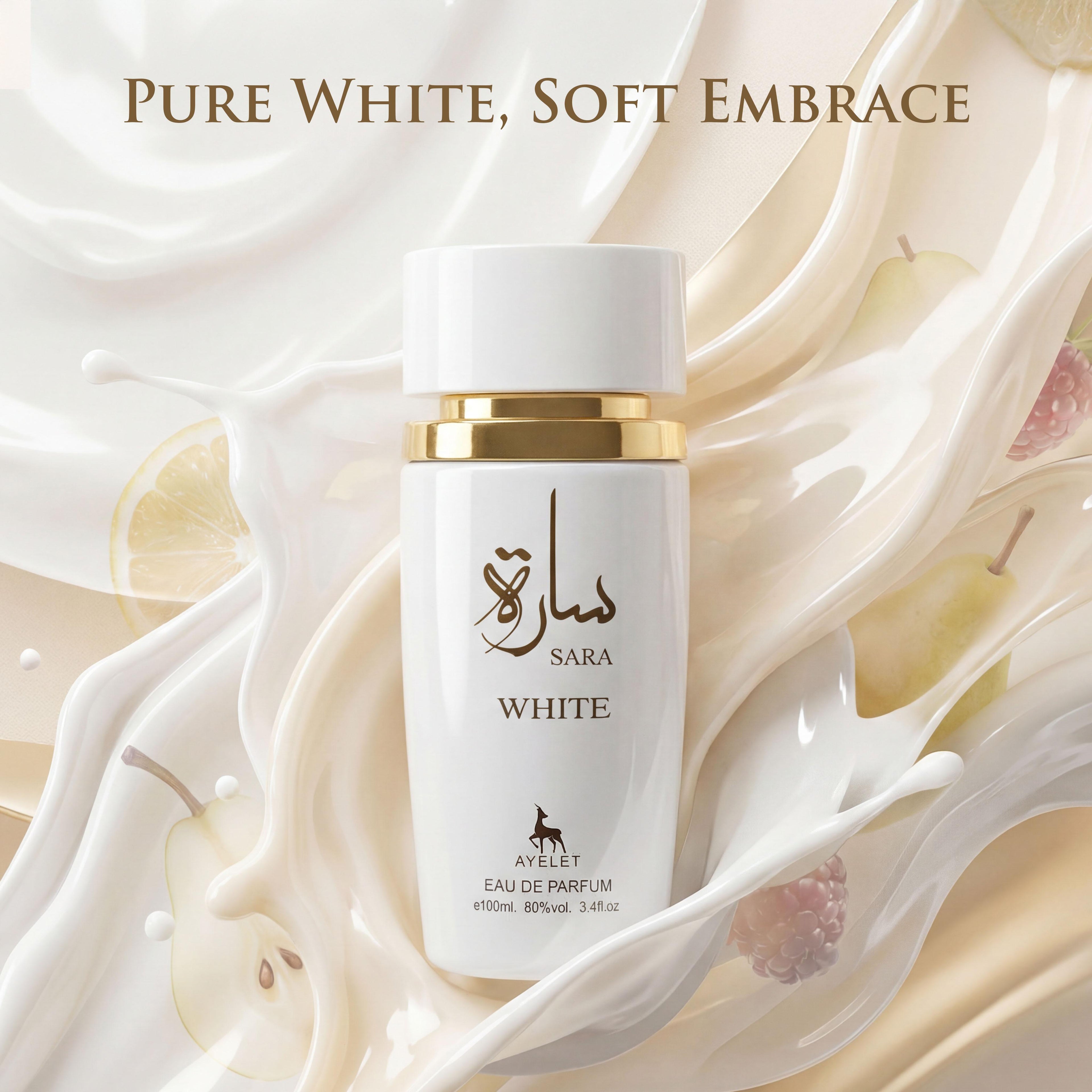 Sara White EDP - Soft Creamy Floral Perfume | Clean Feminine 3.4oz