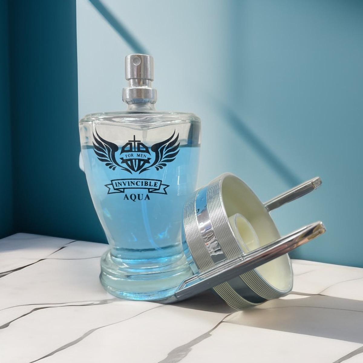 Invincible Aqua - Fresh Aquatic Cologne for Men | Long Lasting EDP 3.4oz