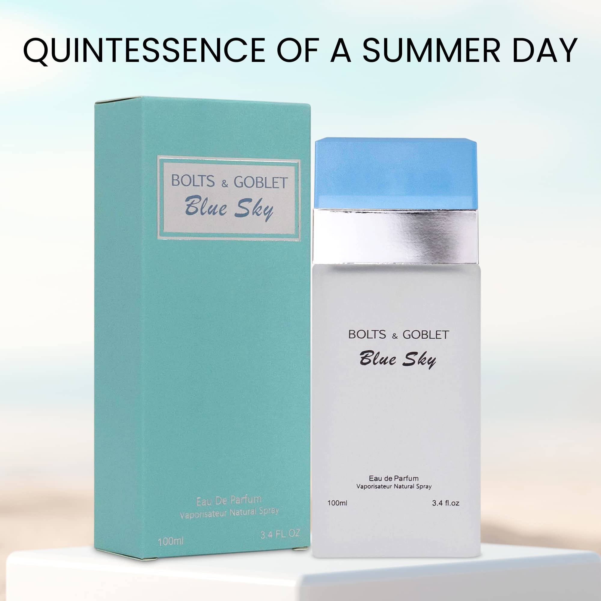 Blue Sky - Light Fruity Floral Perfume for Women | Fresh Summer 3.4oz
