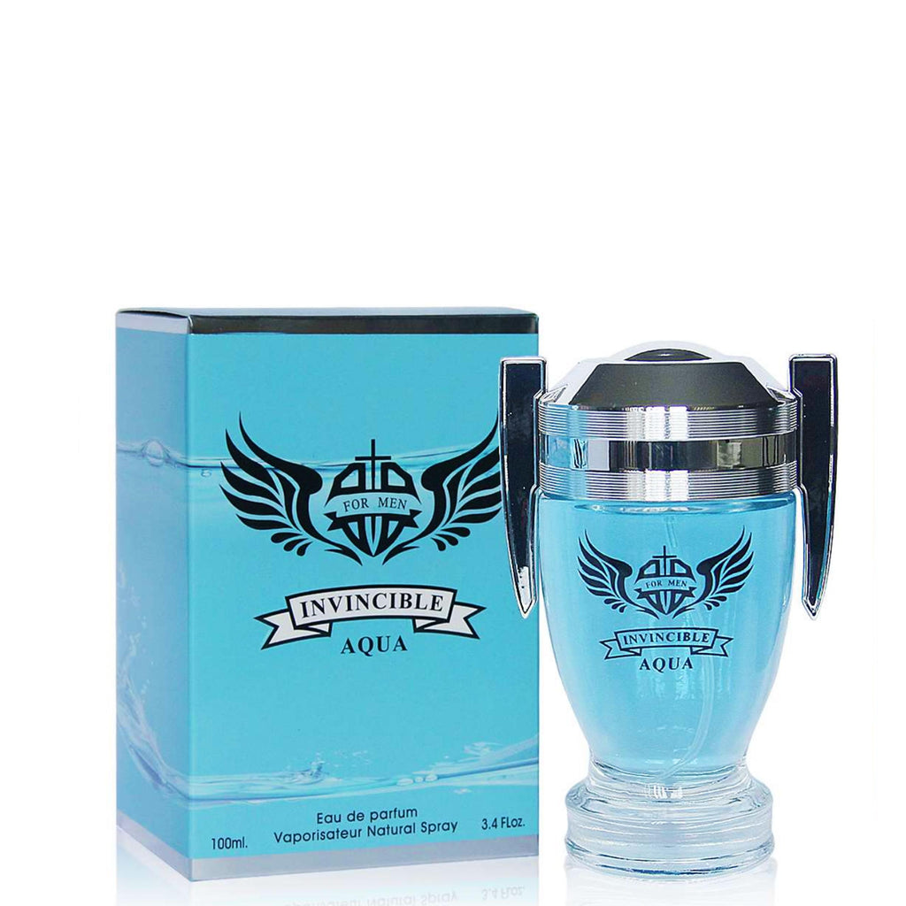 Invincible Aqua - Fresh Aquatic Cologne for Men | Long Lasting EDP 3.4oz