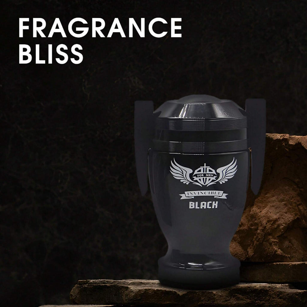 Invincible Black EDP - Dark Intense Cologne for Men | Magnetic 3.4oz
