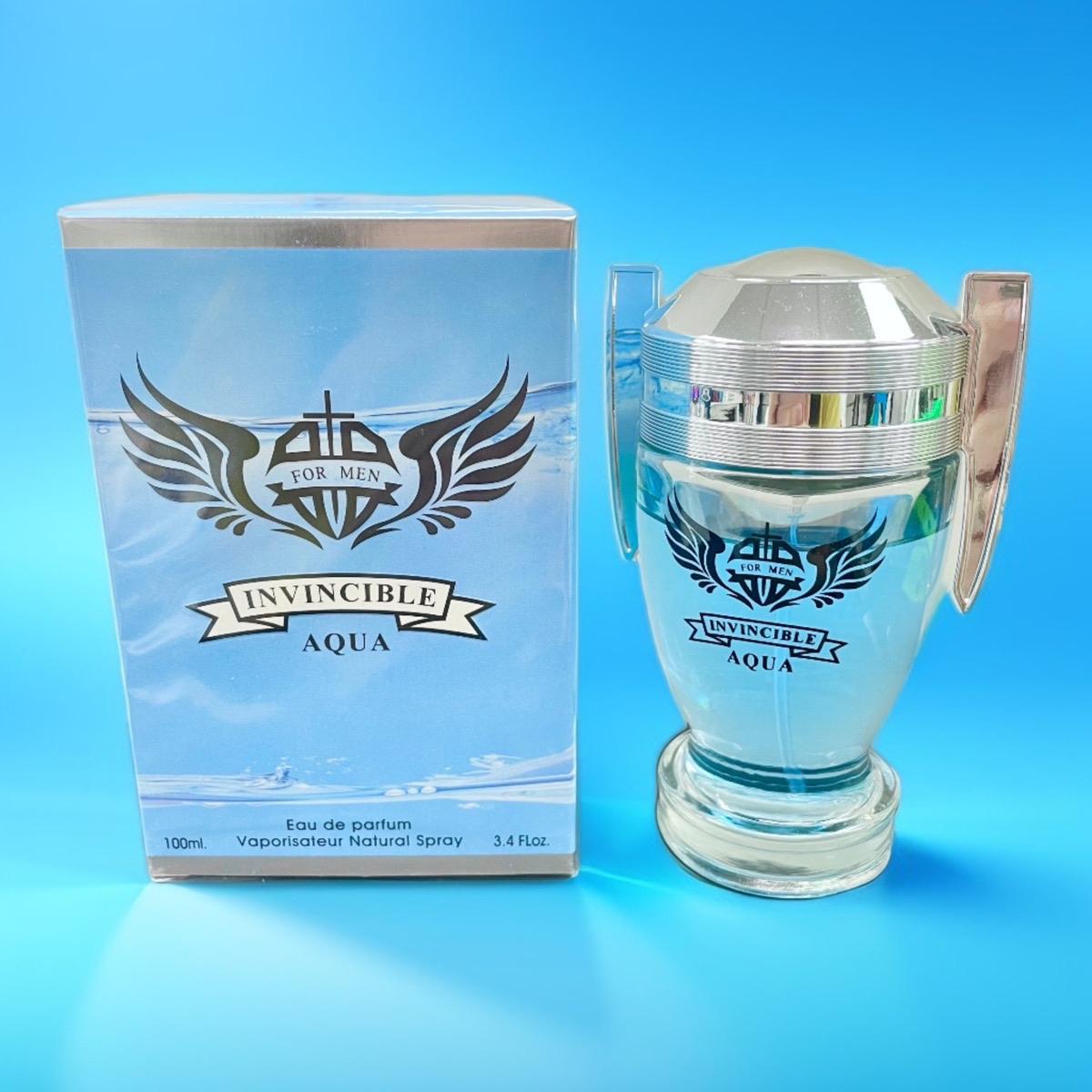 Invincible Aqua - Fresh Aquatic Cologne for Men | Long Lasting EDP 3.4oz