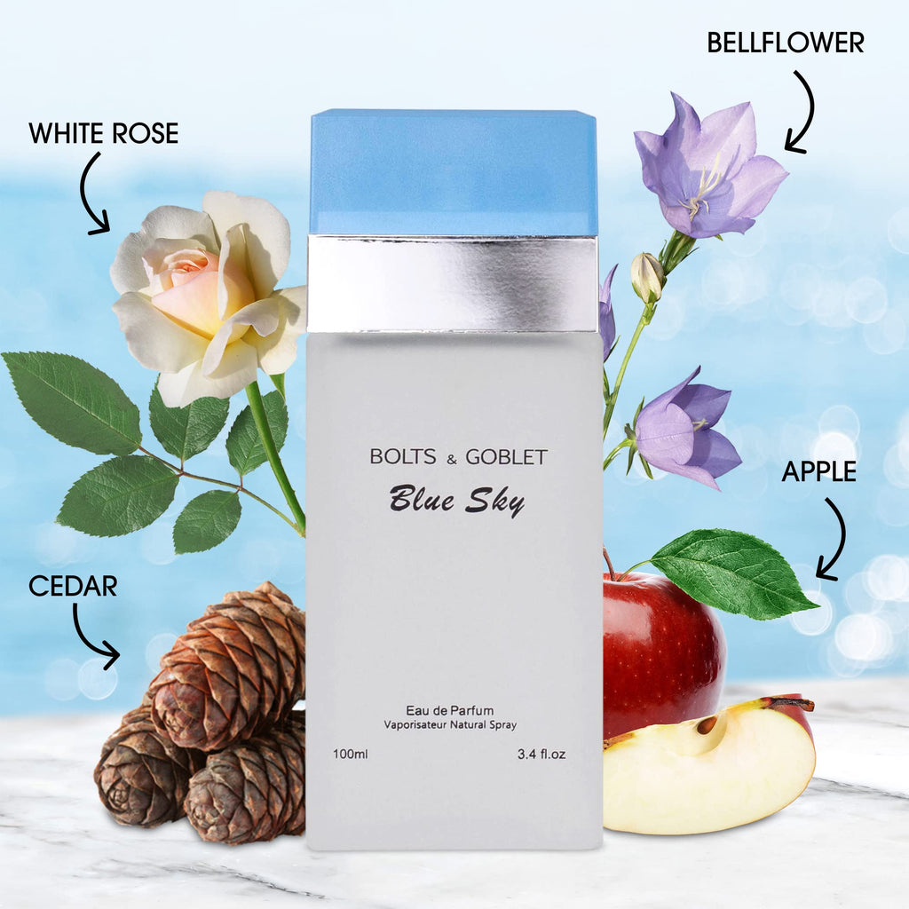 Blue Sky - Light Fruity Floral Perfume for Women | Fresh Summer 3.4oz