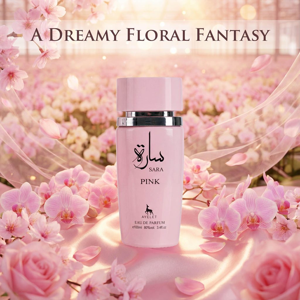 Sara Pink EDP - Sweet Fruity Floral Perfume | Elegant Daily Wear 3.4oz