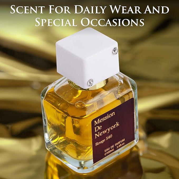 Mession Rouge 540 EDP - Luxe Amber Saffron Perfume | Unisex 3.4oz
