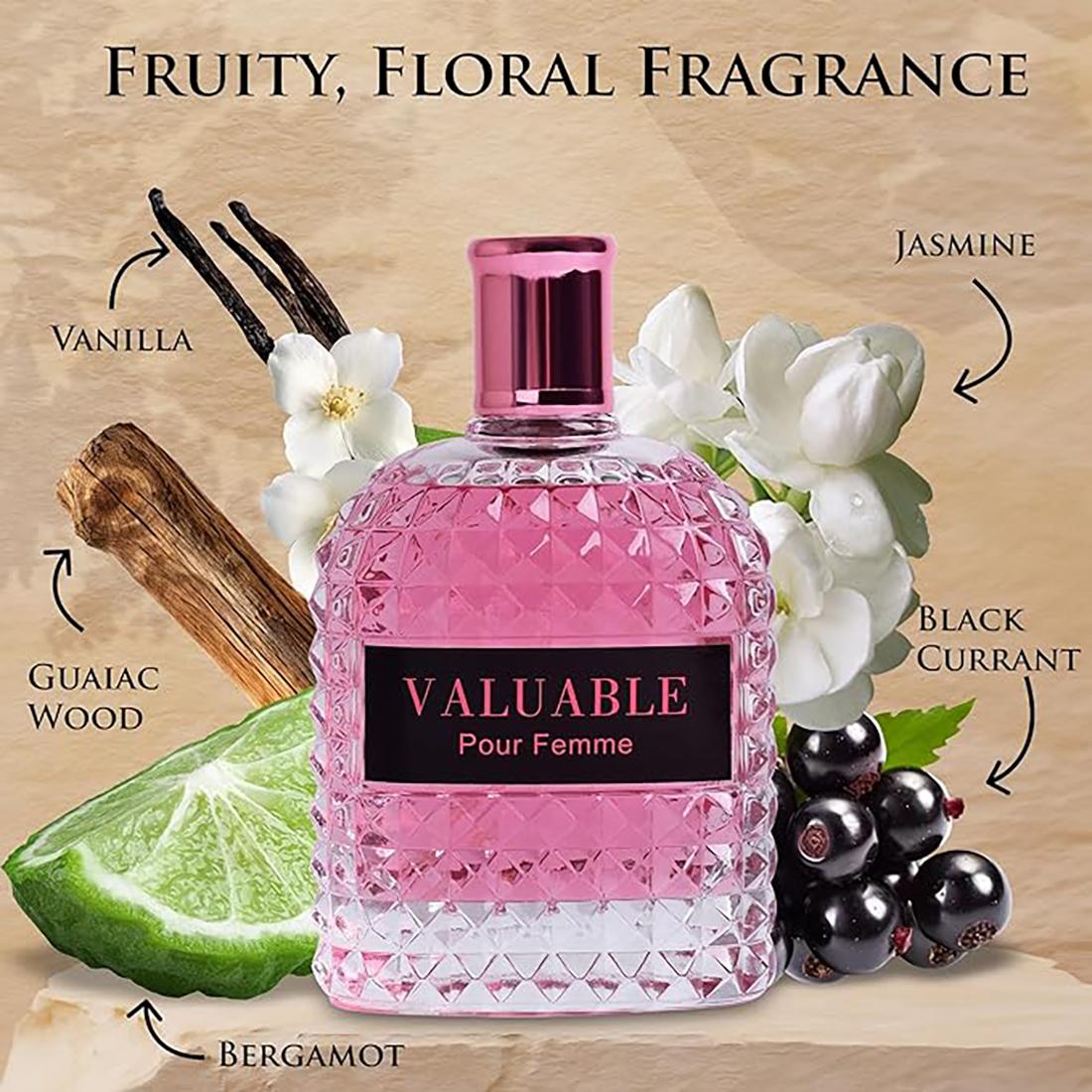 Valuable EDP for Women - Fruity Floral Gourmand Perfume | 3.4oz