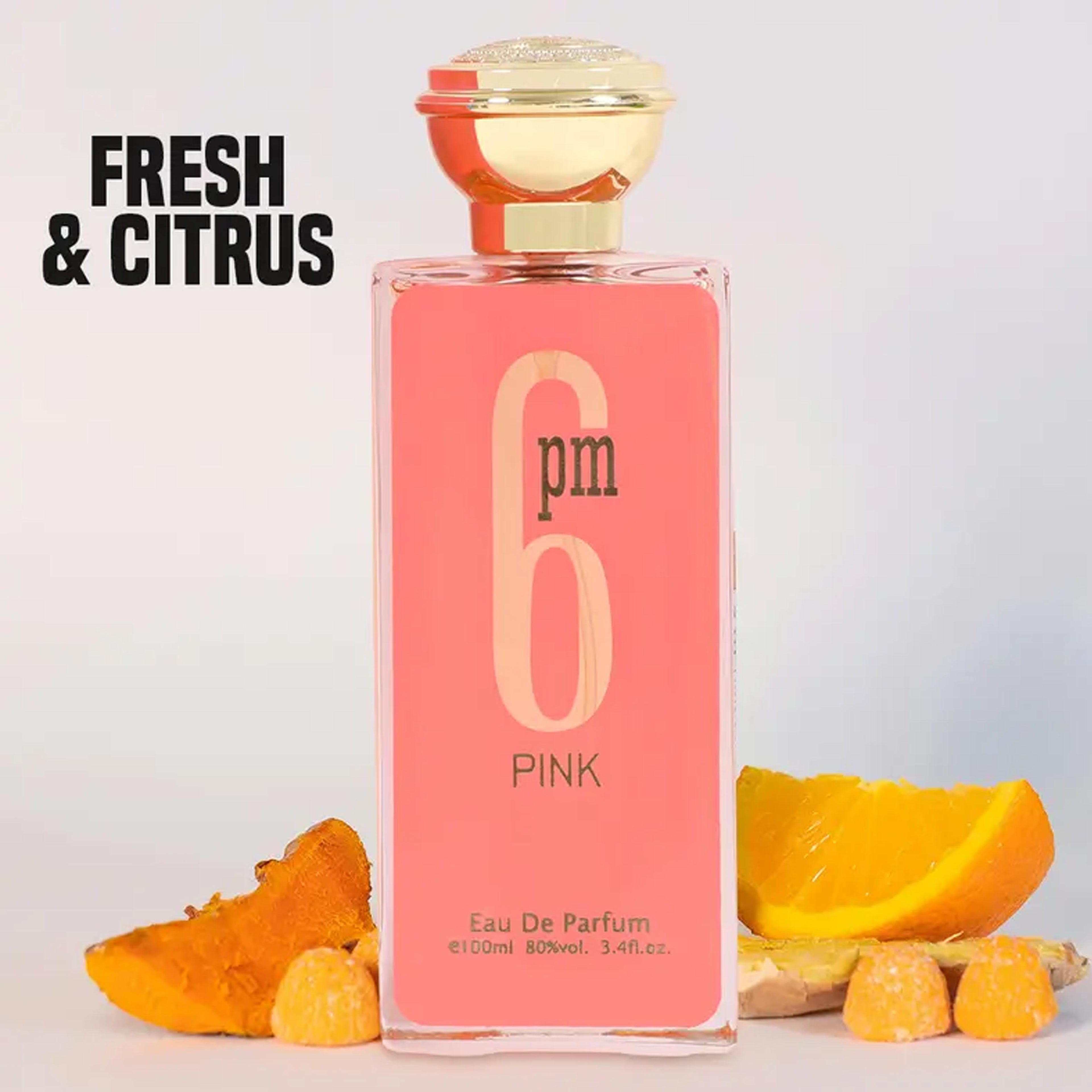 6PM Pink EDP - Sweet Playful Perfume for Women | Pink Floral 3.4oz