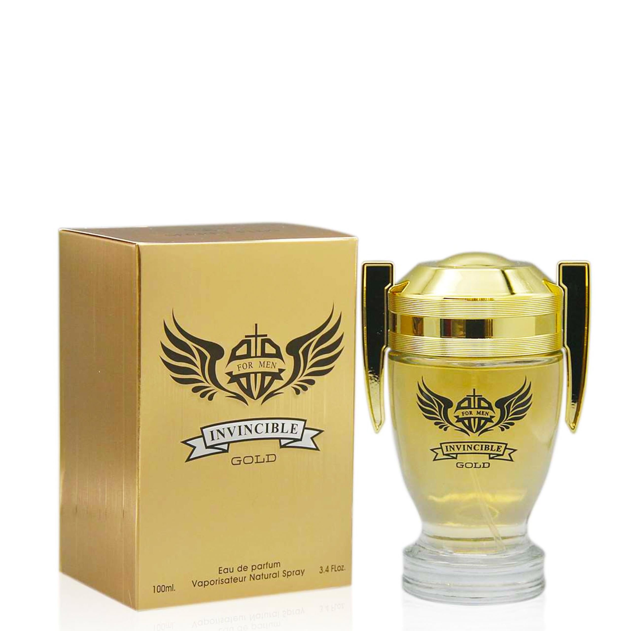 Invincible Gold EDP - Luxe Golden Cologne for Men | Premium 3.4oz