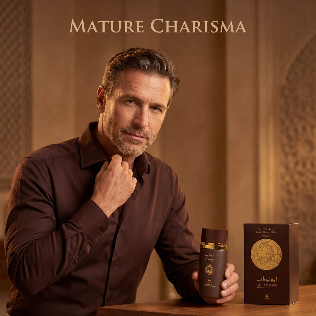 Apollo Mane Brown EDP - Warm Amber Coffee Cologne for Men | Bold 3.4oz