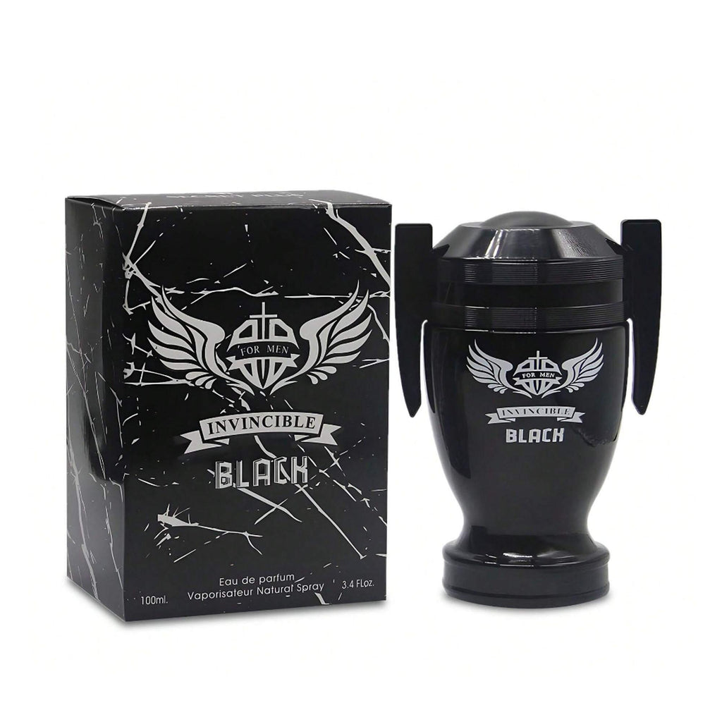 Invincible Black EDP - Dark Intense Cologne for Men | Magnetic 3.4oz