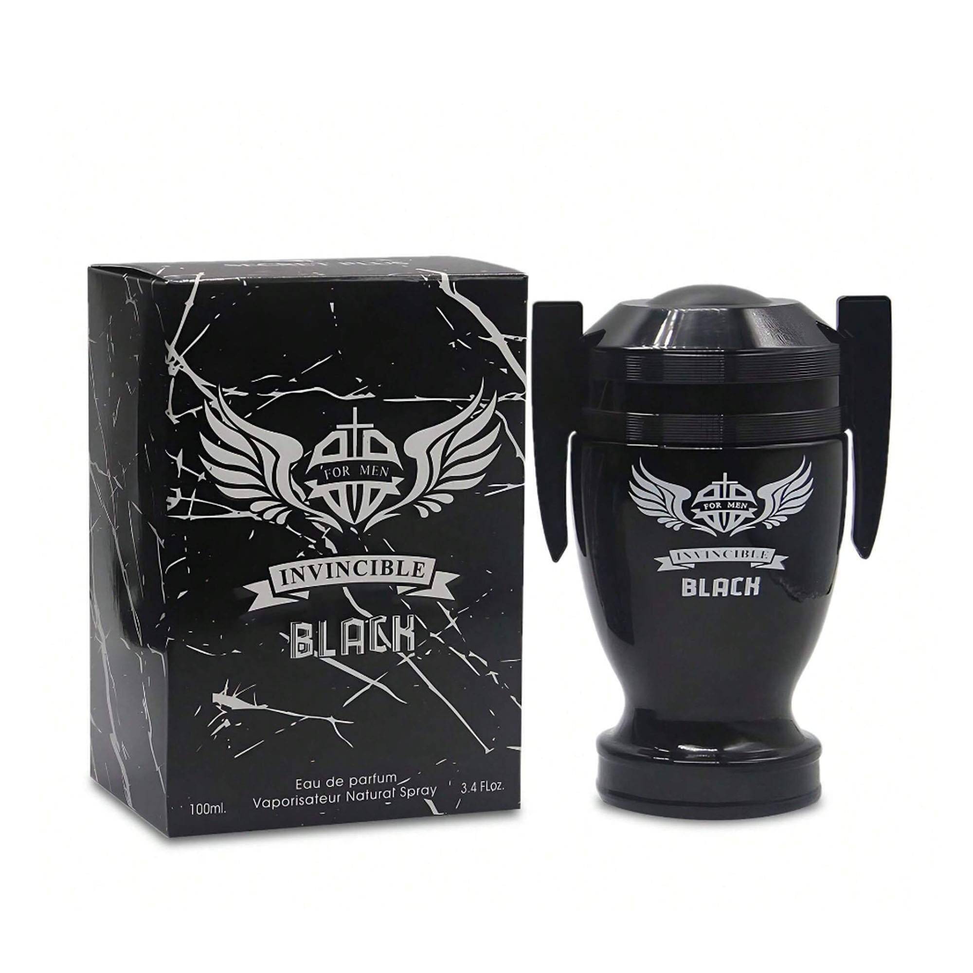 Invincible Black EDP - Dark Intense Cologne for Men | Magnetic 3.4oz