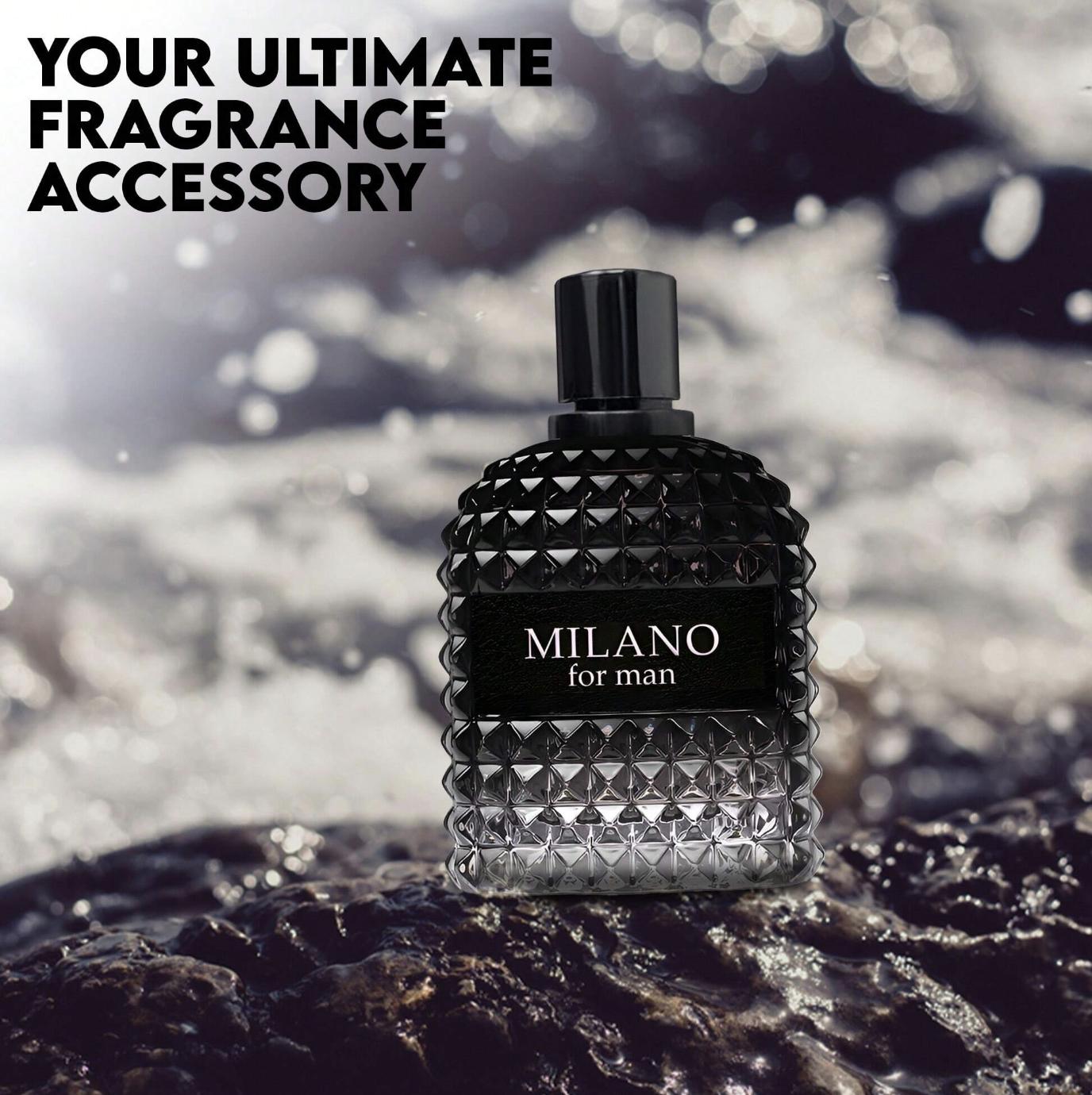 Milano Men EDT - Bold Sophisticated Masculine Cologne | Warm Spicy 3.4oz