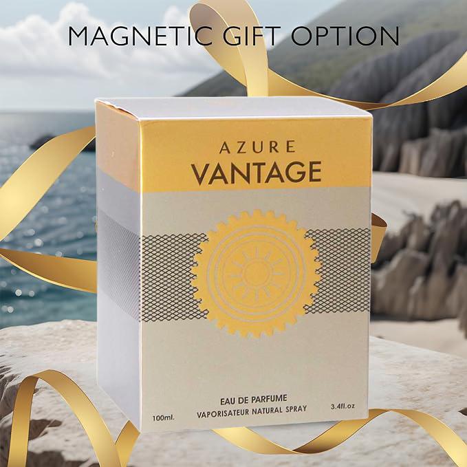 Azure Vantage EDP - Fresh Warm Cologne for Men | Versatile 3.4oz