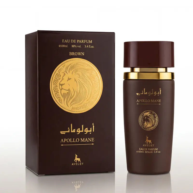 Apollo Mane Brown EDP - Warm Amber Coffee Cologne for Men | Bold 3.4oz