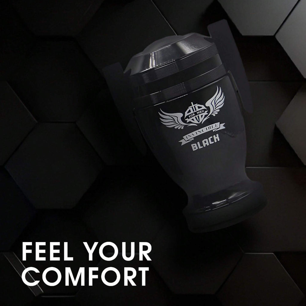 Invincible Black EDP - Dark Intense Cologne for Men | Magnetic 3.4oz