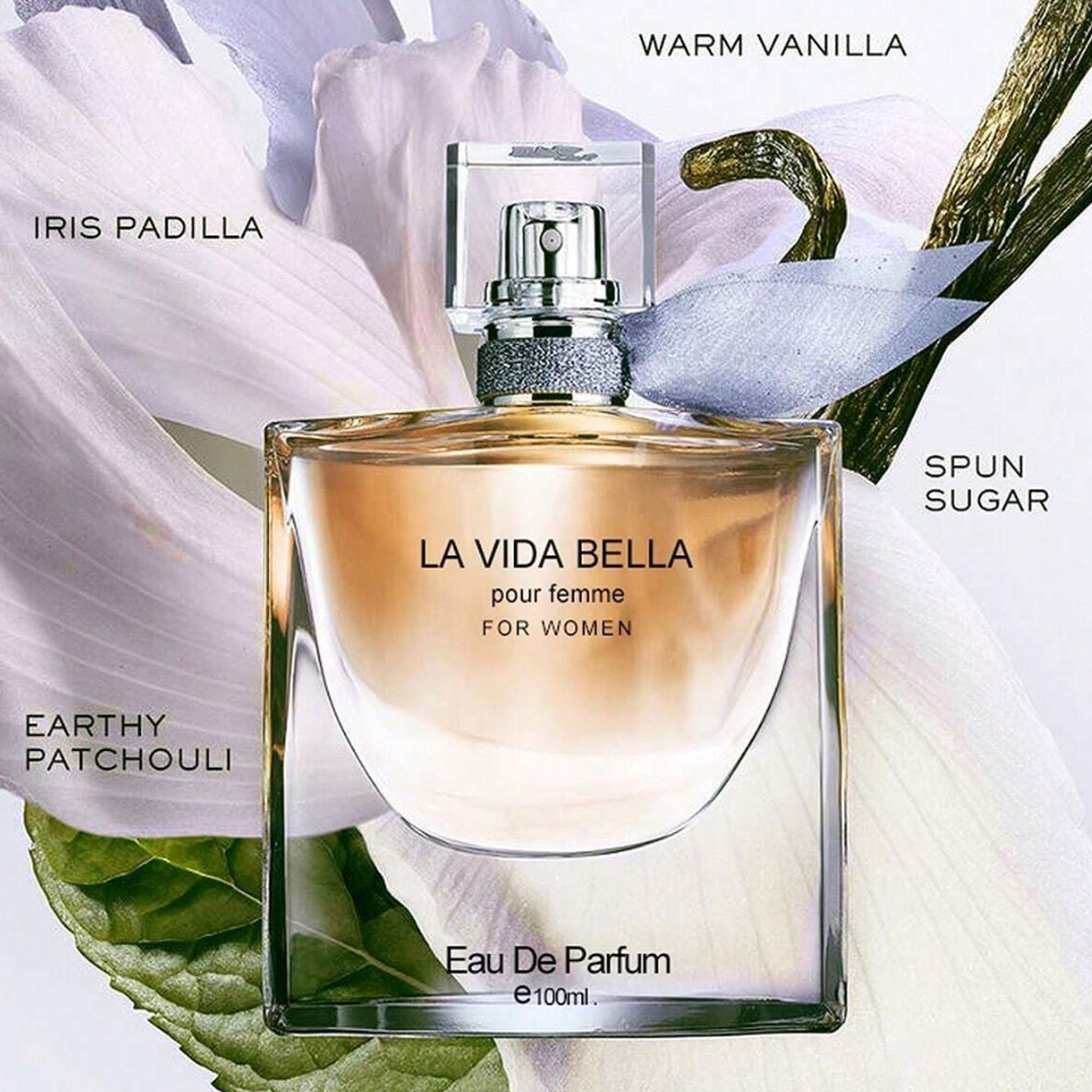 La Vida Bella EDP - Floral Sweet Perfume for Women | Iris Vanilla 3.4oz