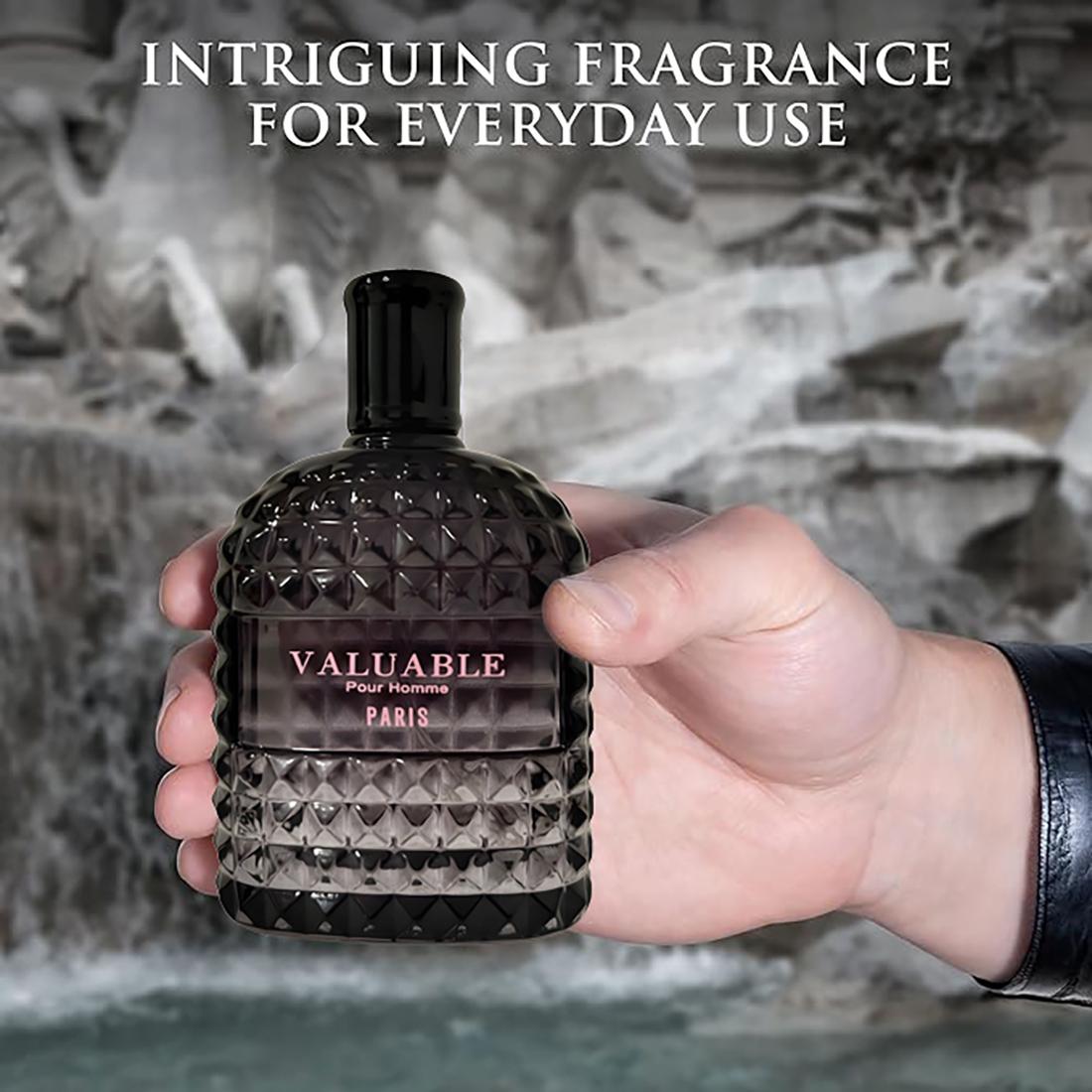 Valuable Paris EDT - Rich Masculine Cologne for Men | Bold 3.4oz