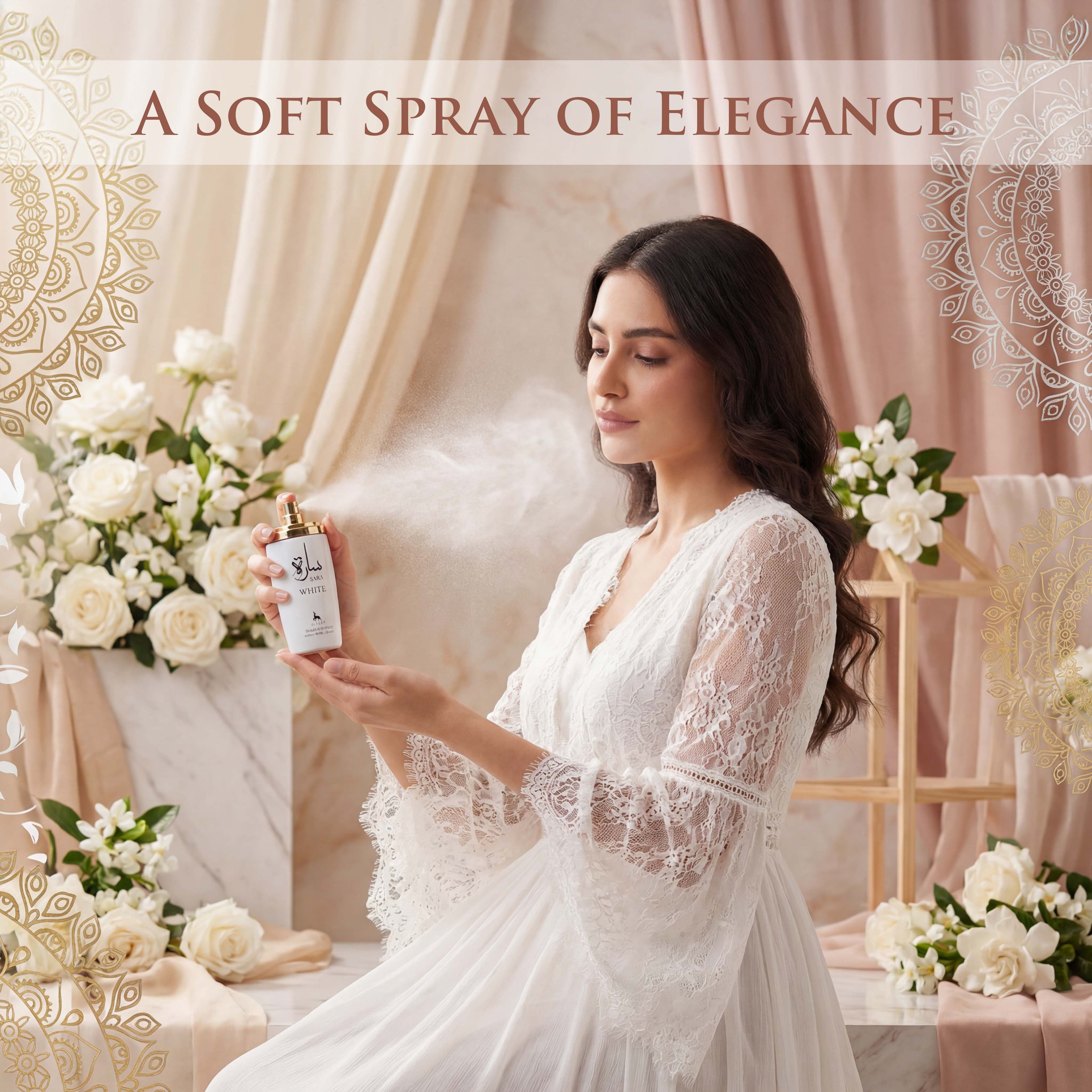 Sara White EDP - Soft Creamy Floral Perfume | Clean Feminine 3.4oz