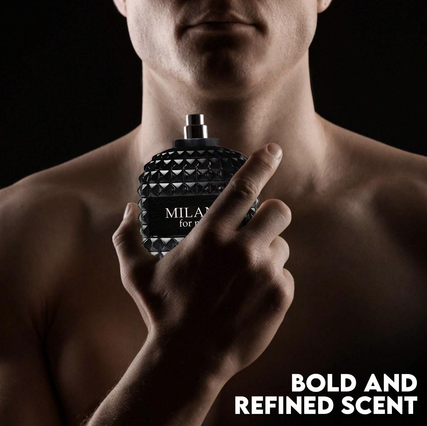 Milano Men EDT - Bold Sophisticated Masculine Cologne | Warm Spicy 3.4oz