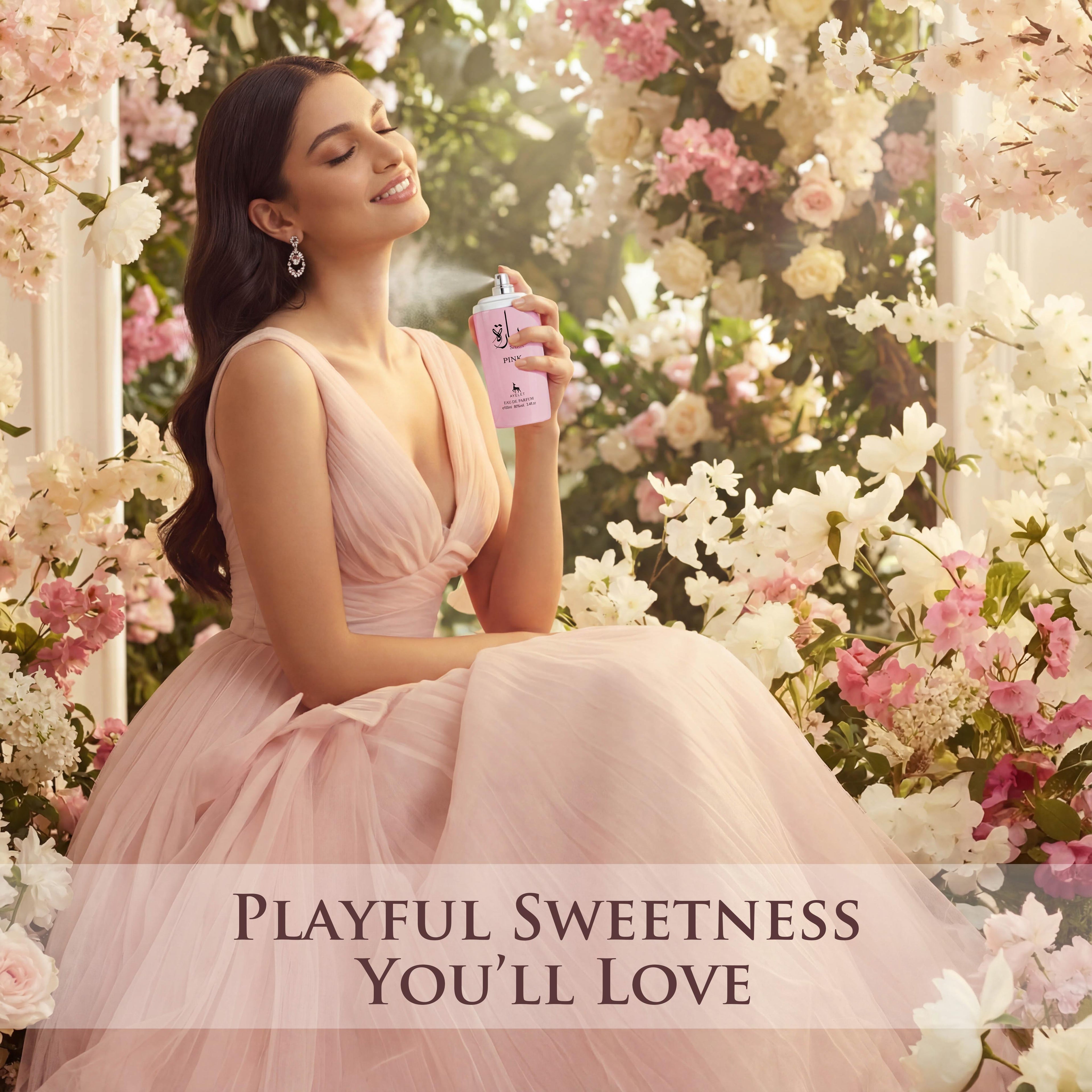 Sara Pink EDP - Sweet Fruity Floral Perfume | Elegant Daily Wear 3.4oz