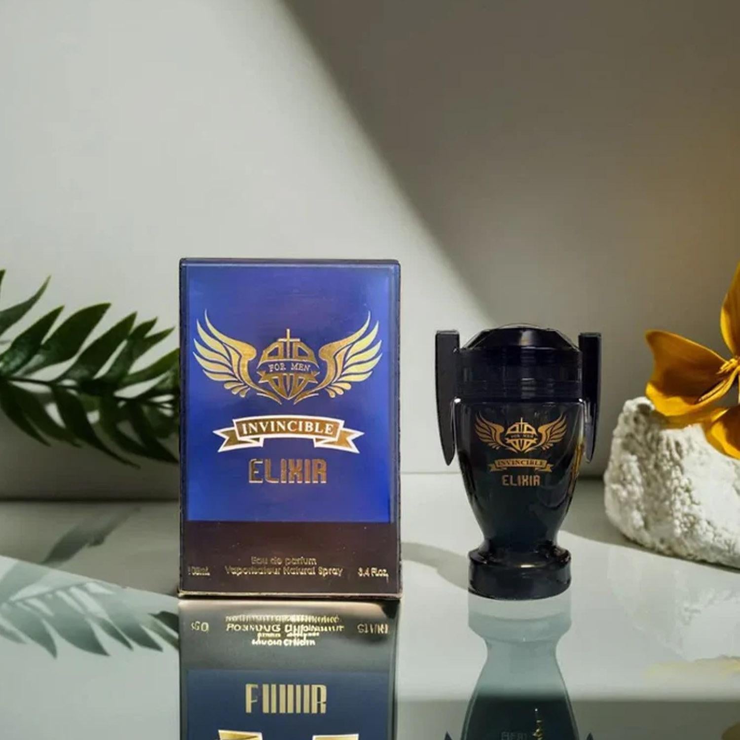Invincible Elixir - Intense Concentrated Cologne for Men | Powerful 3.4oz