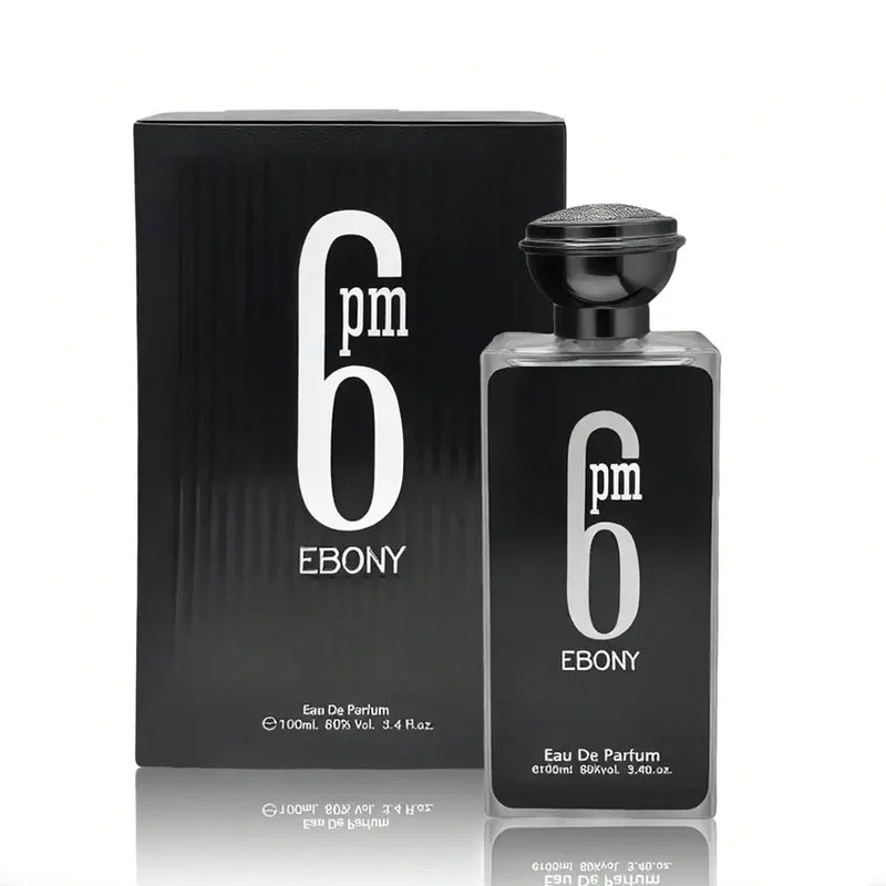6PM Ebony EDP - Dark Sophisticated Cologne for Men | Evening 3.4oz